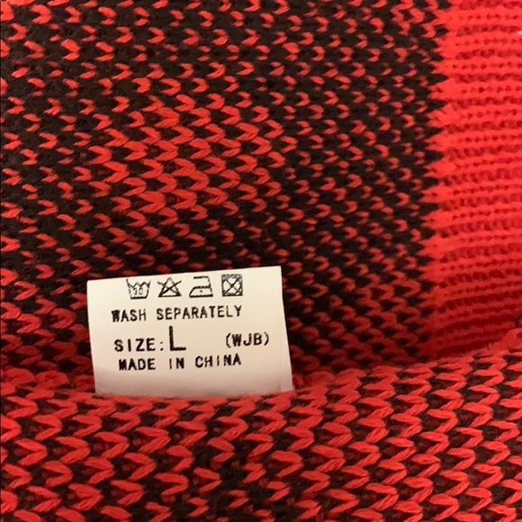 No brand red and black leopard cardigan - Picture 5 of 8